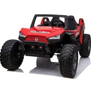24V - adjustable seat 4X4 ac fan built in 3 Seater UTV Buggy W PARENT Remote Control 6-11mph - RED