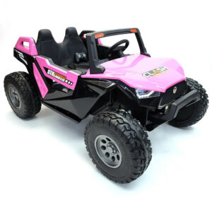 Kids Electric Ride On Car 24V - adjustable seat 4X4 ac fan built in 3 Seater UTV Buggy W PARENT Remote Control 6-11mph - PINK